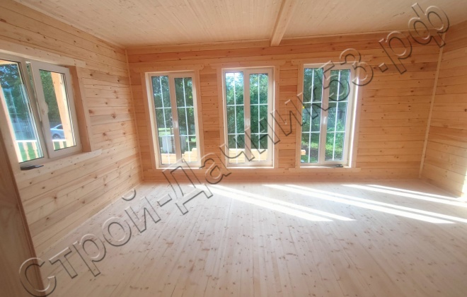 4 Брусовой дом ОД-11, 9х9м, 81 М², , Ленинградская область, Всеволожский район, посёлок Рахья. (7)